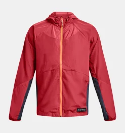 Fashion Under Armour Giacca Ua Rush™ Woven Full Zip Da Uomo Chakra / Reflective - 638