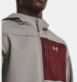 Best Under Armour Giacca Ua Storm Coldgear® Infrared Shield 2.0 Hooded Da Uomo Pewter / Chestnut Red - 294