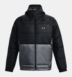 Clearance Under Armour Giacca Ua Storm Insulate Hooded Da Uomo Black / Pitch Gray - 001