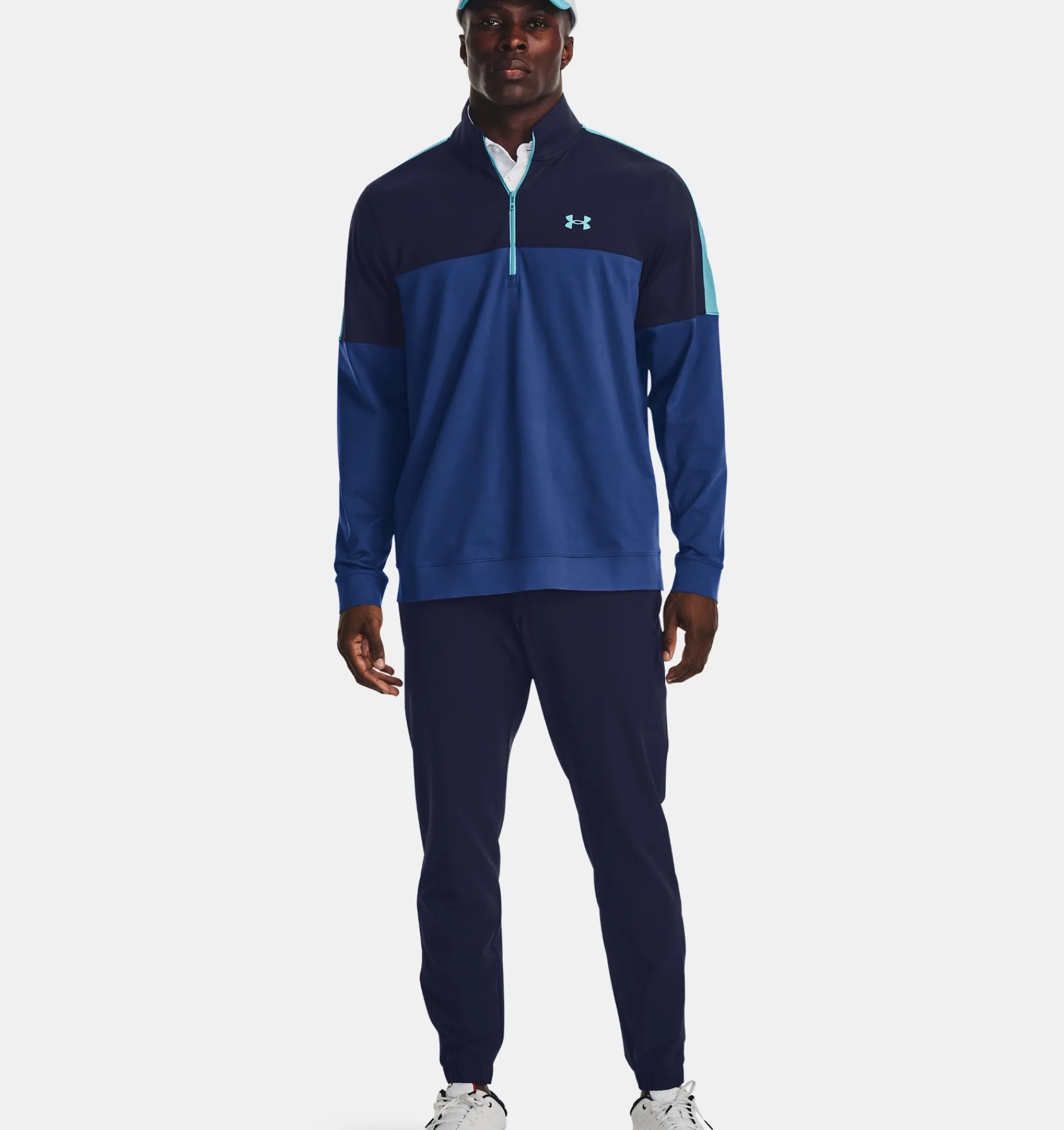 Best Sale Under Armour Giacca Ua Storm Midlayer ½ Zip Da Uomo Blue Mirage / Midnight Navy - 471