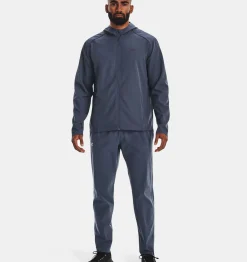 Outlet Under Armour Giacca Ua Storm Run Hooded Da Uomo Downpour Gray / Harbor Blue - 044
