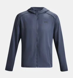 Outlet Under Armour Giacca Ua Storm Run Hooded Da Uomo Downpour Gray / Harbor Blue - 044
