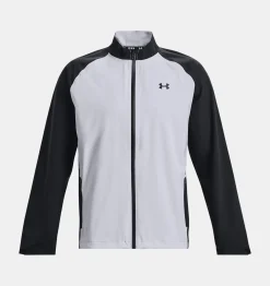 New Under Armour Giacca Ua Stormproof Portrush 2.0 Da Uomo Mod Gray / Black - 011