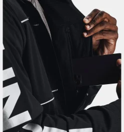 Best Sale Under Armour Giacca Ua Travel Da Uomo Black / Silver Chrome - 001