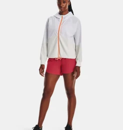 Store Under Armour Giacca Ua Woven Full-Zip Da Donna White / Gray Mist - 100