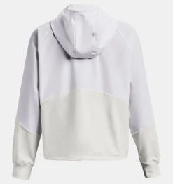 Store Under Armour Giacca Ua Woven Full-Zip Da Donna White / Gray Mist - 100