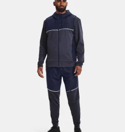 Best Sale Under Armour Gilet Armour Fleece® Storm Hooded Da Uomo Tempered Steel / Midnight Navy - 558