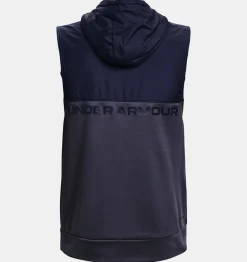 Best Sale Under Armour Gilet Armour Fleece® Storm Hooded Da Uomo Tempered Steel / Midnight Navy - 558