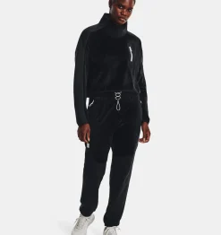 Best Sale Under Armour Jogger Ua Journey Fleece Da Donna Black / White - 001