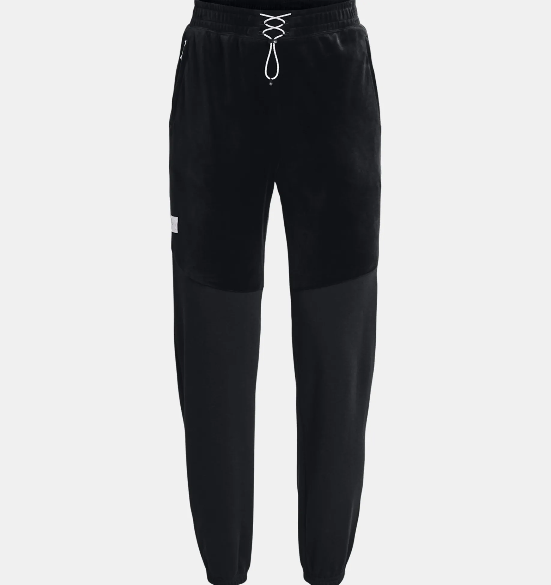 Best Sale Under Armour Jogger Ua Journey Fleece Da Donna Black / White - 001