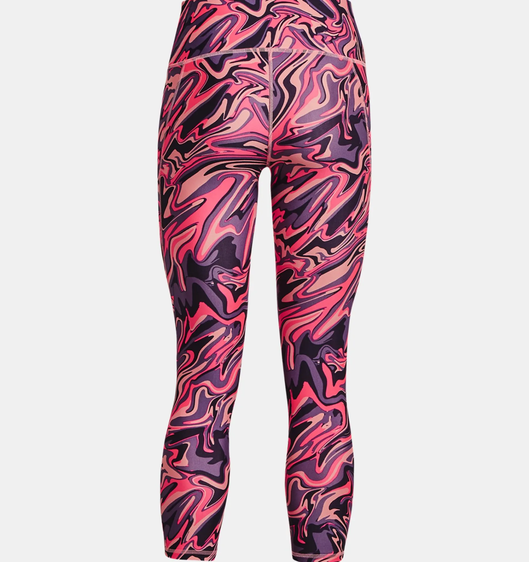 Best Sale Under Armour Leggings Heatgear® Armour Printed 7/8 Da Donna Posh Pink / Tux Purple - 603