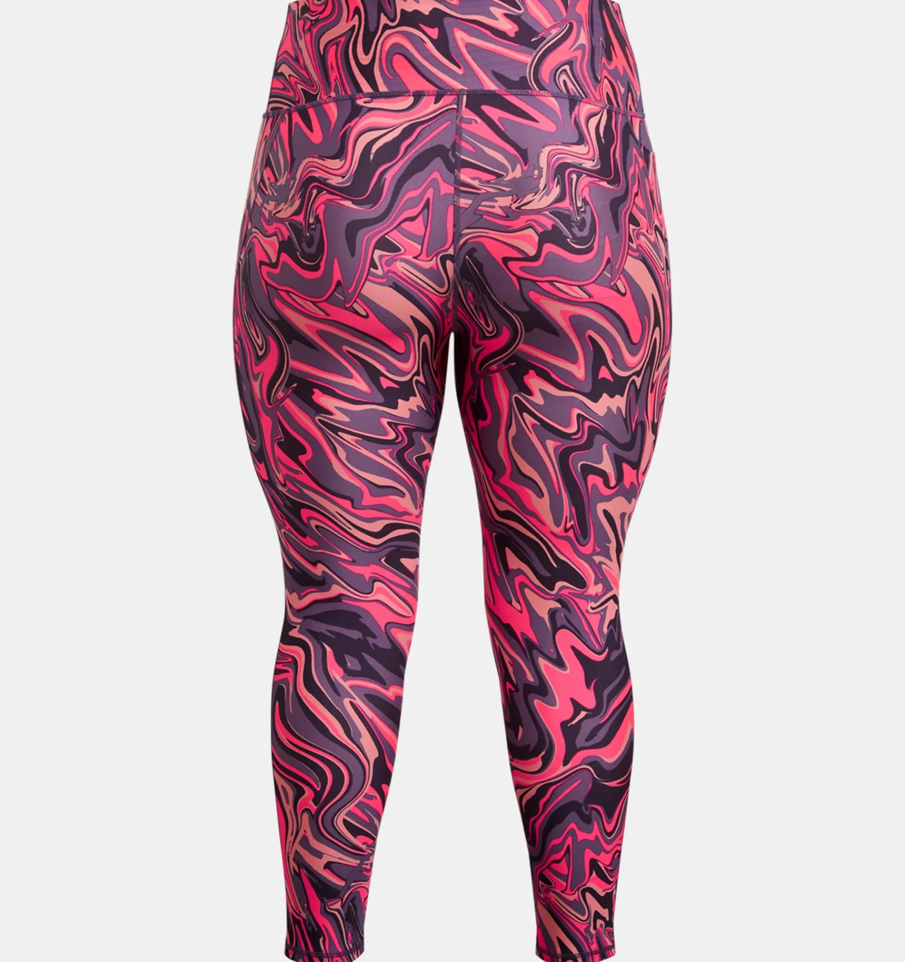 Cheap Under Armour Leggings Heatgear® No-Slip Waistband Ankle Da Donna Posh Pink / White - 603