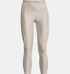 Clearance Under Armour Leggings Project Rock Heatgear® Ankle Da Donna Gray Matter / Peach Ice - 289