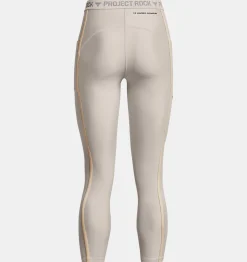 Clearance Under Armour Leggings Project Rock Heatgear® Ankle Da Donna Gray Matter / Peach Ice - 289
