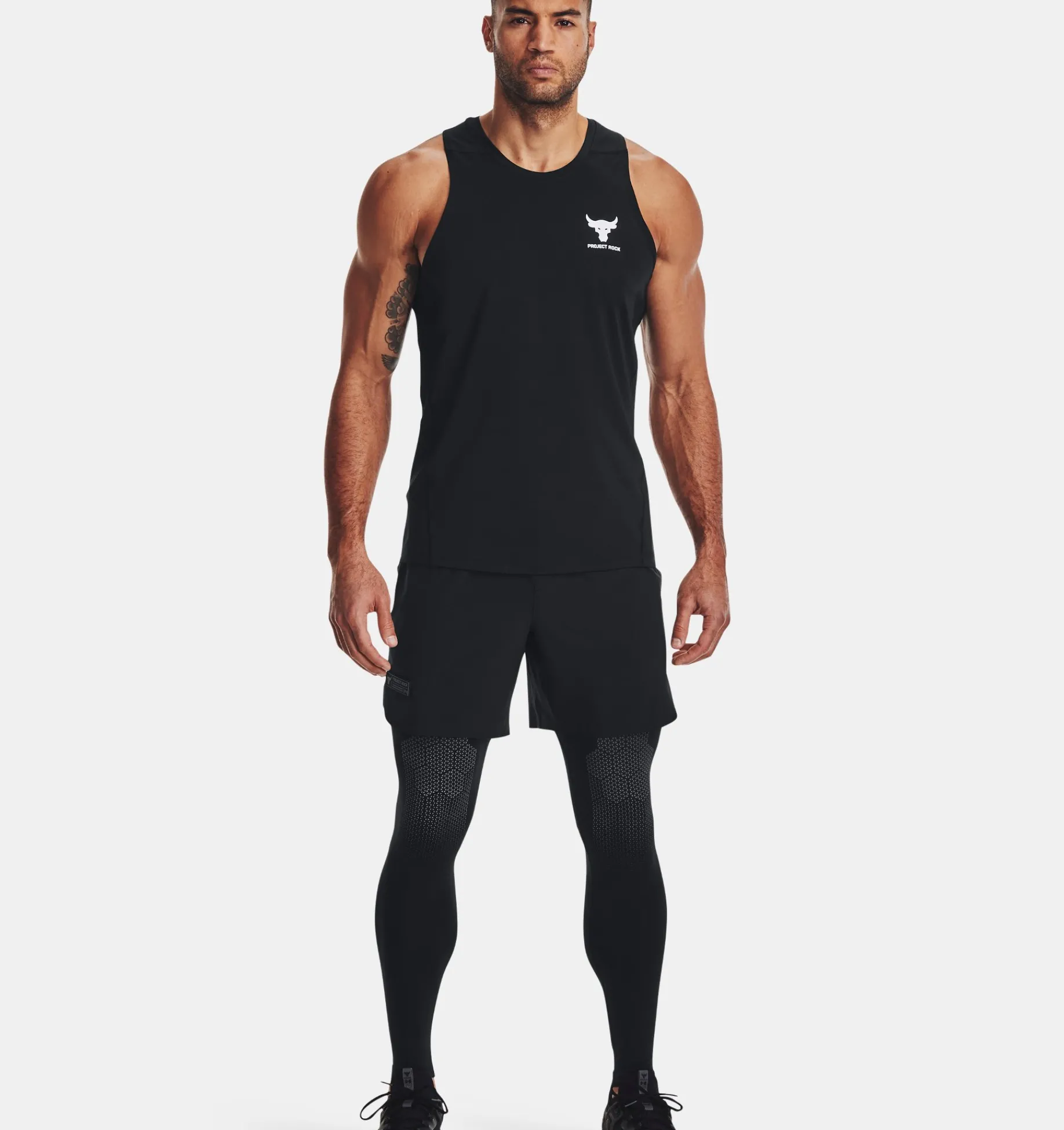 Best Under Armour Leggings Project Rock Turfgear Armourprint Da Uomo Black / White - 001