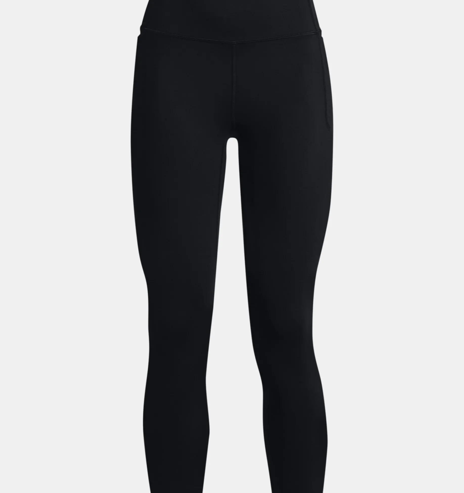 Cheap Under Armour Leggings Ua Meridian Ankle Da Donna Black / Metallic Silver - 001