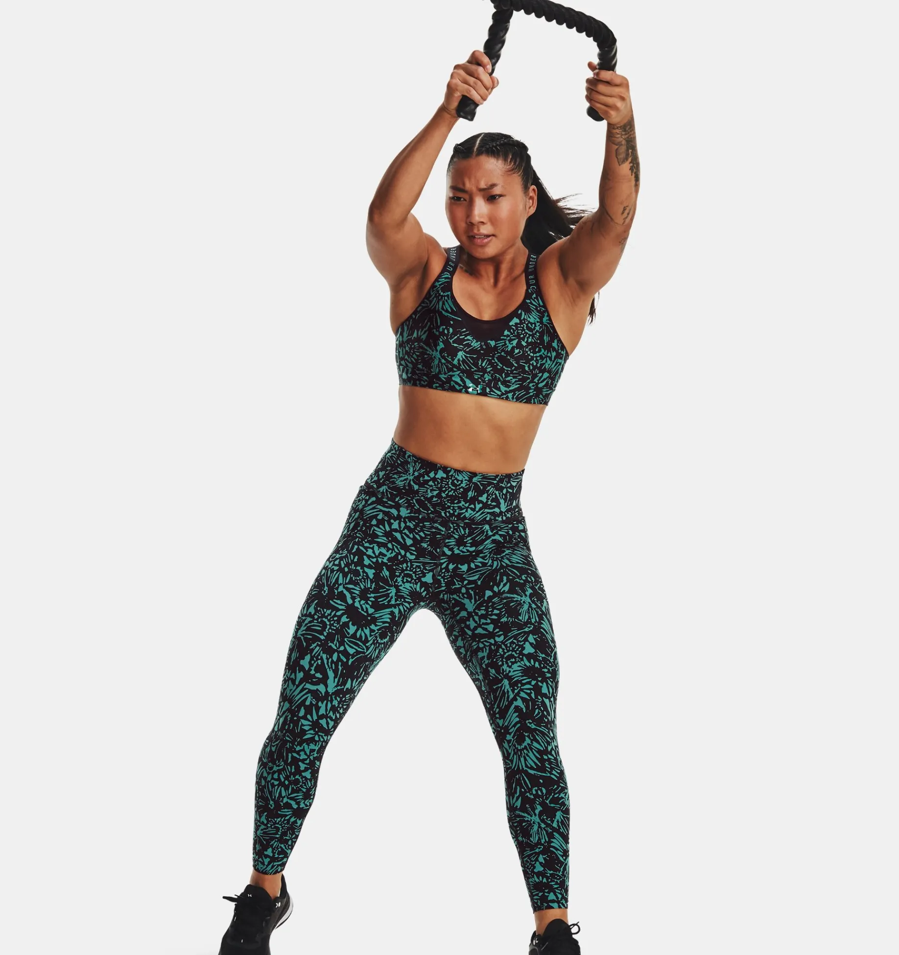 Discount Under Armour Leggings Ua Meridian Ankle Da Donna Black / Coastal Teal - 006
