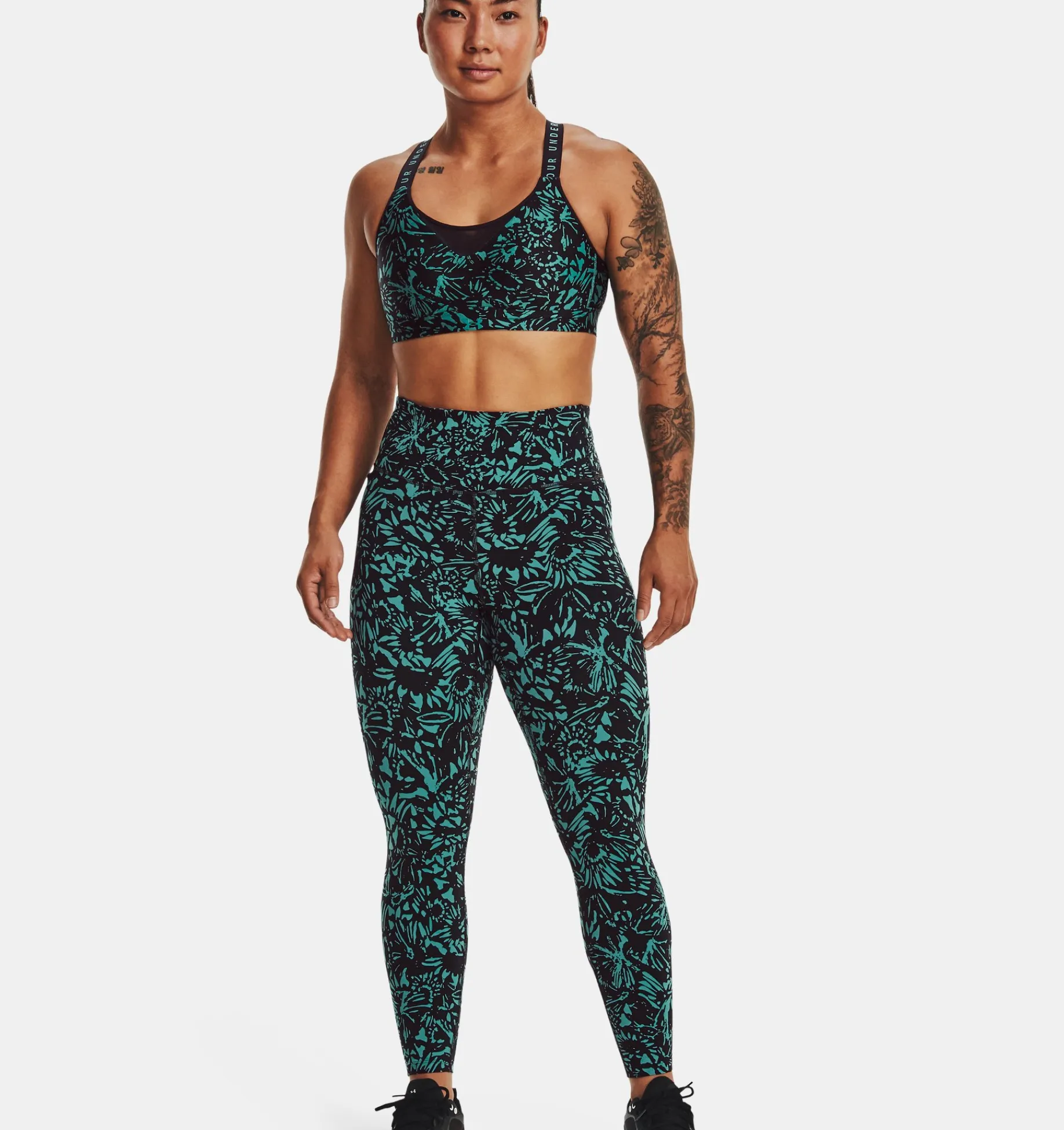 Discount Under Armour Leggings Ua Meridian Ankle Da Donna Black / Coastal Teal - 006