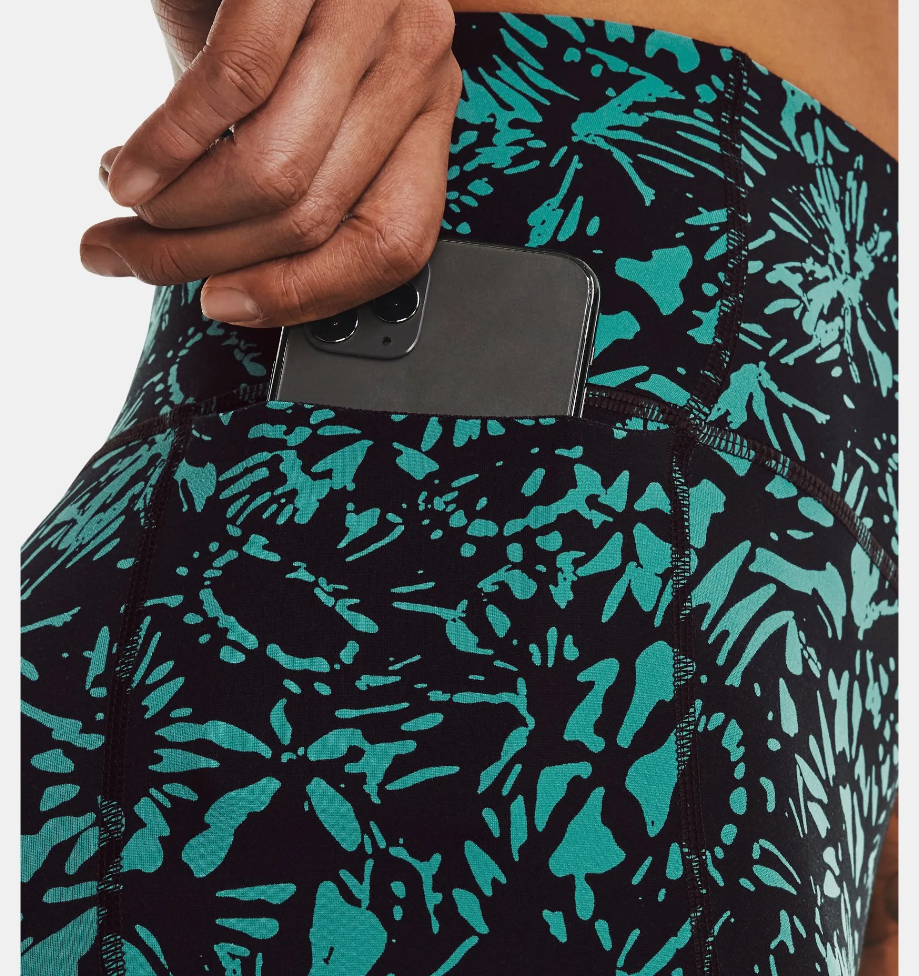 Discount Under Armour Leggings Ua Meridian Ankle Da Donna Black / Coastal Teal - 006