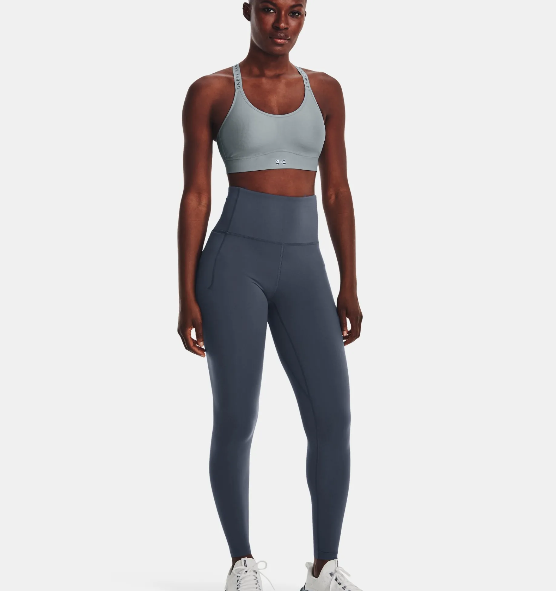Sale Under Armour Leggings Ua Meridian Ultra High Rise Full-Length Da Donna Downpour Gray / Metallic Silver - 044
