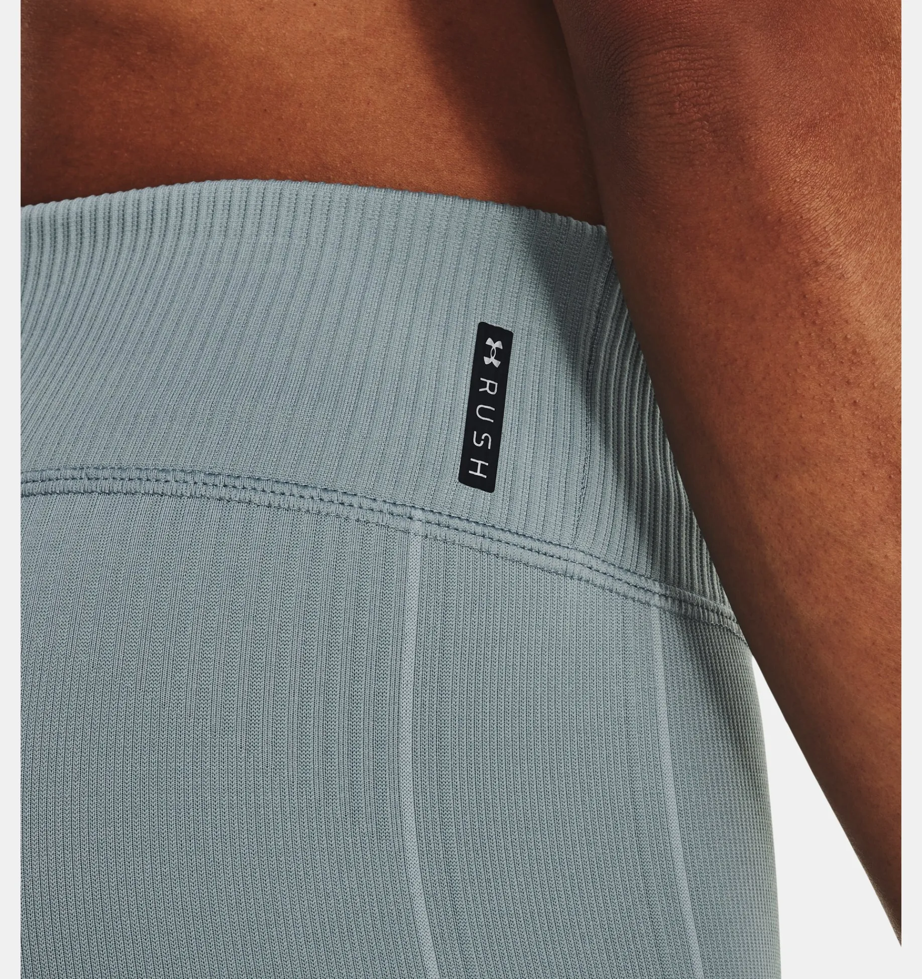 Hot Under Armour Leggings Ua Rush™ Seamless Ankle Da Donna Harbor Blue / Iridescent - 465