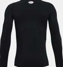 Sale Under Armour Lupetto A Maniche Lunghe Coldgear® Mock Da Ragazzo Black / White - 001