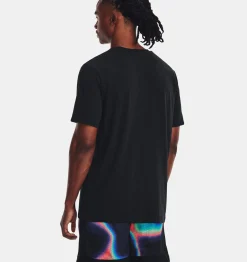 Cheap Under Armour Maglia A Manica Corta Curry Lights Da Uomo Black / Antifreeze - 001