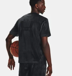Best Sale Under Armour Maglia A Manica Corta Ua Velour Da Uomo Black / Silver Chrome - 001