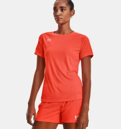 Best Under Armour Maglia A Manica Corta Ua Challenger Training Da Donna After Burn / White - 877