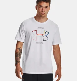 Clearance Under Armour Maglia A Manica Corta Ua Pride Da Uomo White / Black - 100