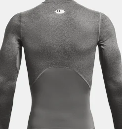 Outlet Under Armour Maglia A Manica Lunga Heatgear® Mock Long Da Uomo Carbon Heather / Black - 090