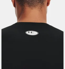 Shop Under Armour Maglia A Manica Lunga Heatgear® Armour Da Uomo Black / White - 001