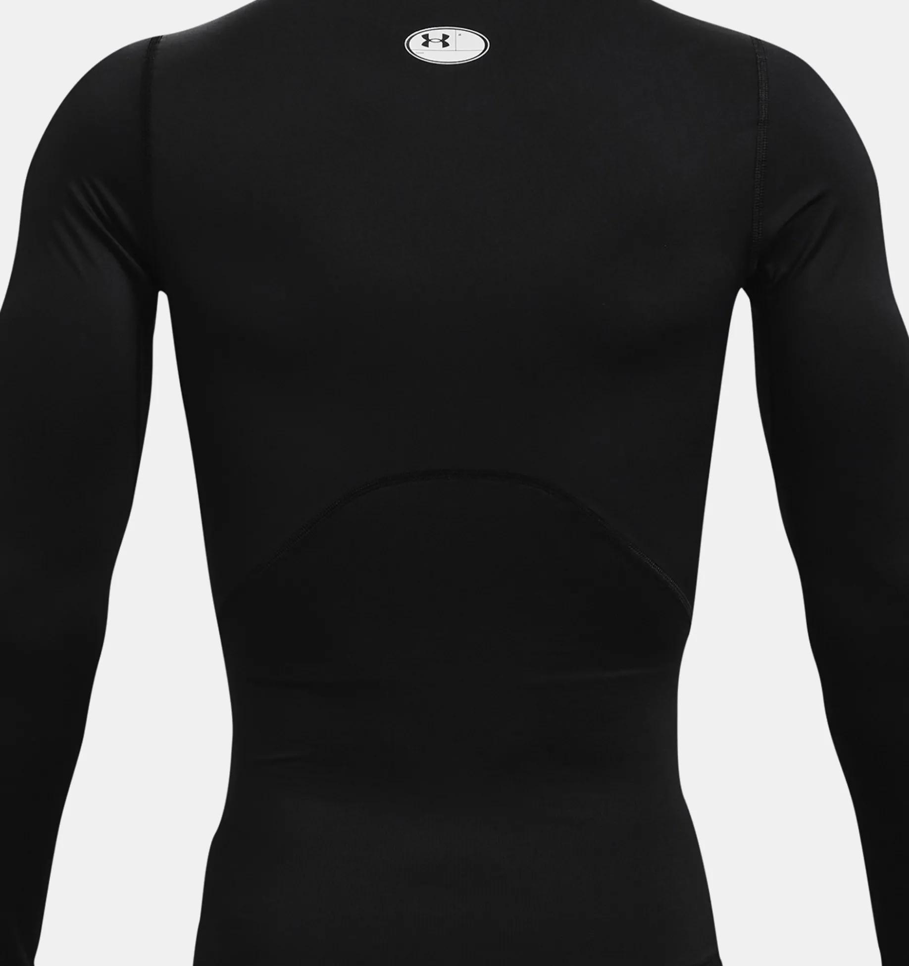 Shop Under Armour Maglia A Manica Lunga Heatgear® Armour Da Uomo Black / White - 001