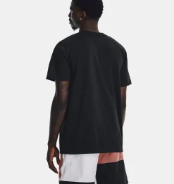 Fashion Under Armour Maglia A Maniche Corte Curry 30 Heavyweight Da Uomo Black / Red Fusion - 001