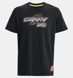 Fashion Under Armour Maglia A Maniche Corte Curry 30 Heavyweight Da Uomo Black / Red Fusion - 001