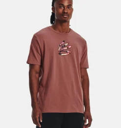 Flash Sale Under Armour Maglia A Maniche Corte Curry Comic Fill Da Uomo Red Fusion / Black - 604