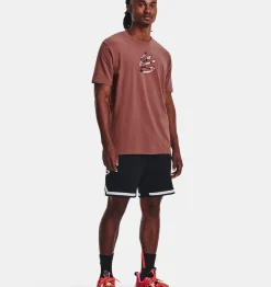 Flash Sale Under Armour Maglia A Maniche Corte Curry Comic Fill Da Uomo Red Fusion / Black - 604