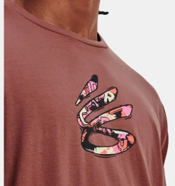 Flash Sale Under Armour Maglia A Maniche Corte Curry Comic Fill Da Uomo Red Fusion / Black - 604