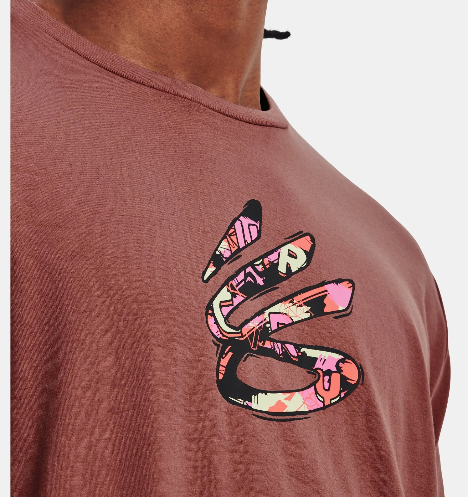 Flash Sale Under Armour Maglia A Maniche Corte Curry Comic Fill Da Uomo Red Fusion / Black - 604