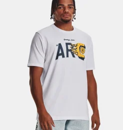 Hot Under Armour Maglia A Maniche Corte Curry Arc Da Uomo White / Downpour Gray - 100