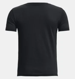Clearance Under Armour Maglia A Maniche Corte Curry Logo Da Ragazzo Black / Lime Surge - 001