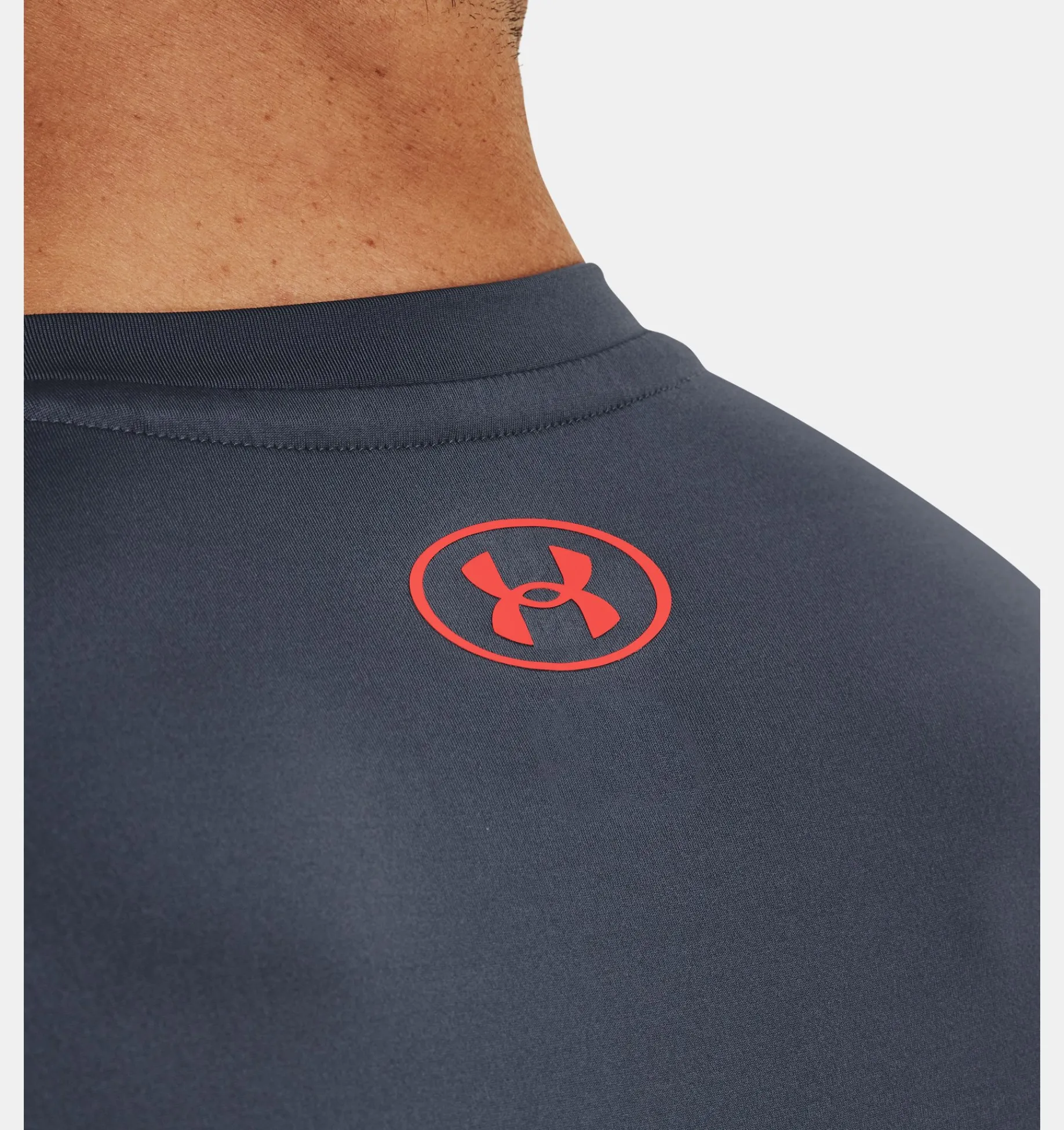 Outlet Under Armour Maglia A Maniche Corte Heatgear® Da Uomo Downpour Gray / After Burn - 044