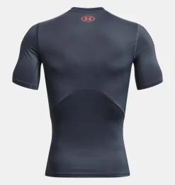 Outlet Under Armour Maglia A Maniche Corte Heatgear® Da Uomo Downpour Gray / After Burn - 044