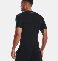 Discount Under Armour Maglia A Maniche Corte Heatgear® Da Uomo Black / Blue Surf - 001