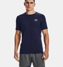 Fashion Under Armour Maglia A Maniche Corte Heatgear® Fitted Da Uomo Midnight Navy / White - 410