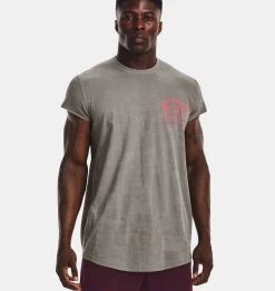 Flash Sale Under Armour Maglia A Maniche Corte Project Rock Show Your Gym Da Uomo Pewter / Blitz Red - 294