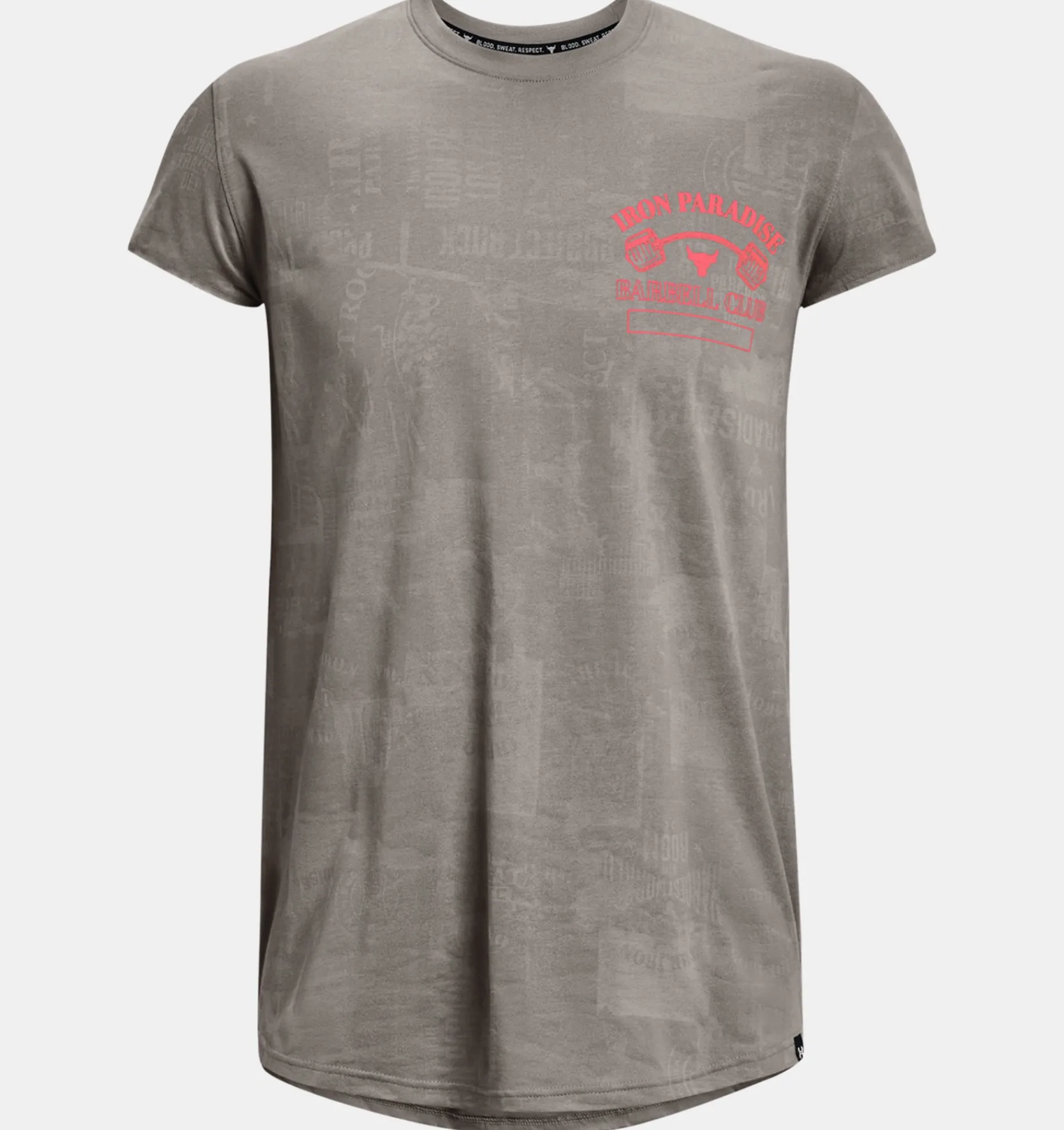 Flash Sale Under Armour Maglia A Maniche Corte Project Rock Show Your Gym Da Uomo Pewter / Blitz Red - 294