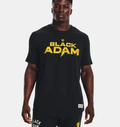 Fashion Under Armour Maglia A Maniche Corte Project Rock Black Adam Graphic Da Uomo Black / White - 001