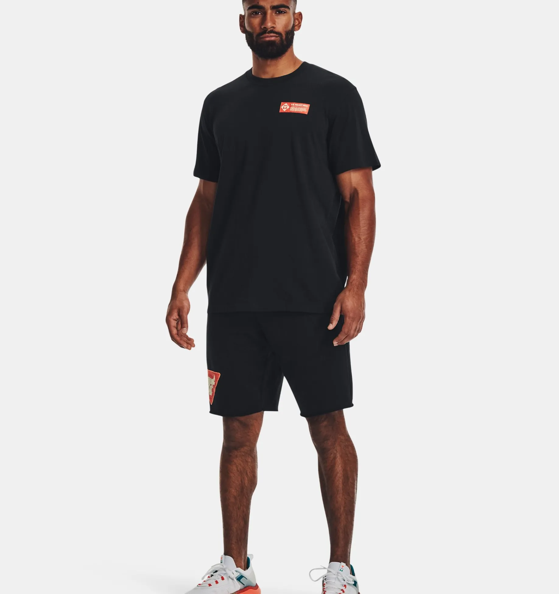 Flash Sale Under Armour Maglia A Maniche Corte Project Rock Globe Heavyweight Da Uomo Black / Ivory - 001