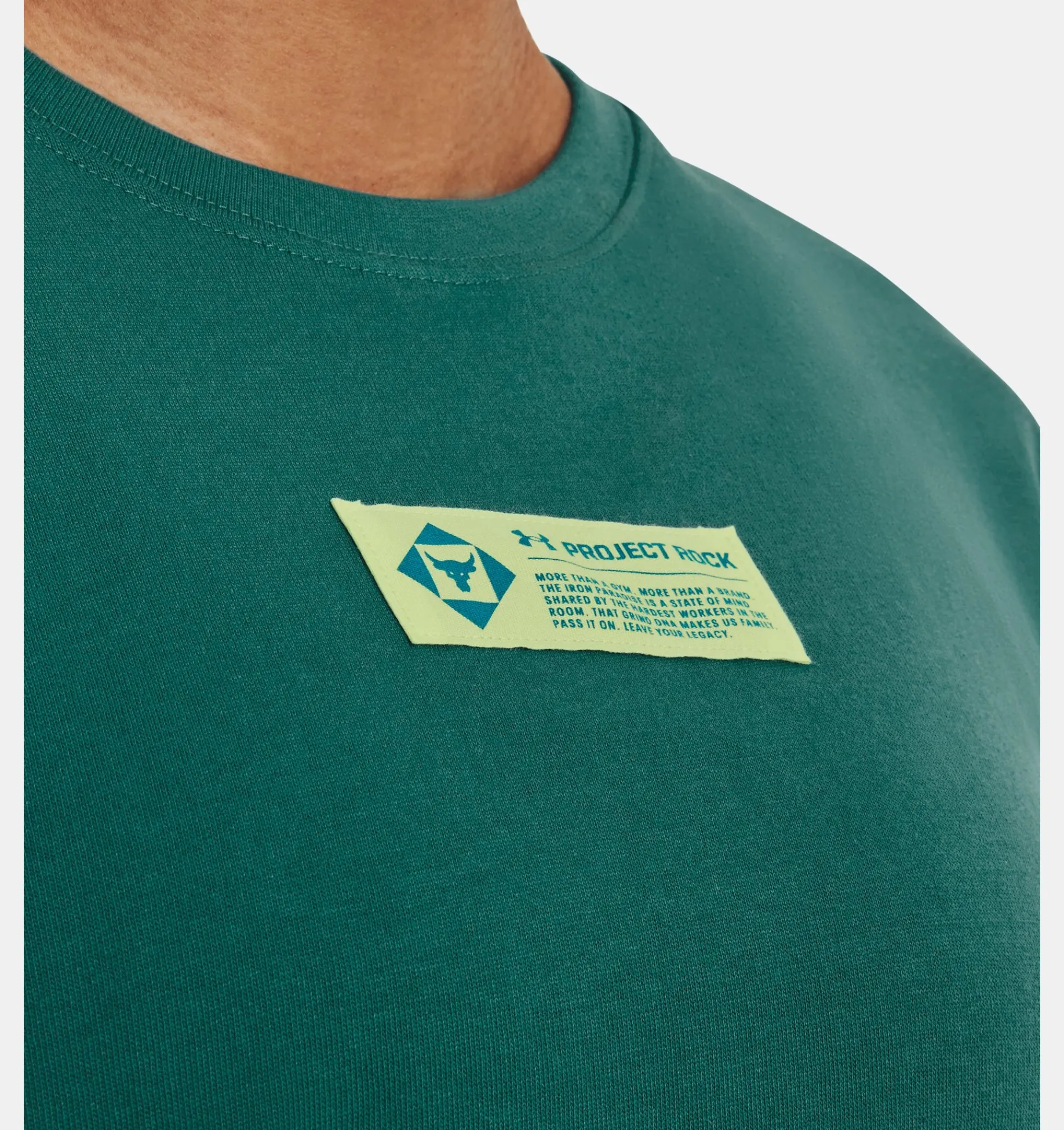 Sale Under Armour Maglia A Maniche Corte Project Rock Globe Da Donna Coastal Teal / Fade - 722